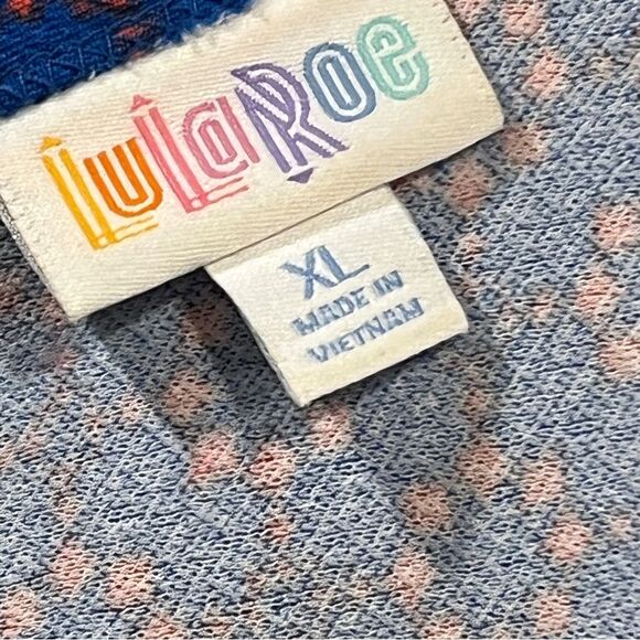 LuLaRoe Amelia geometric print short sleeve scoop neck casual plus size dress XL - Picture 11 of 14